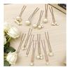 YFFSFDC Pearl U-Pin Hair Pins, Bridal Hair Accessories with Assorted Pearl Sizes, Wedding, Graduation, Coming-of-Age Ceremony, Kimono, Engagement,