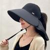 Empty Top Shawl Hat Sun Hat Summer Cycling Hat Brim Uv Face Sun Hat Neck Protection Beach Sun Protection