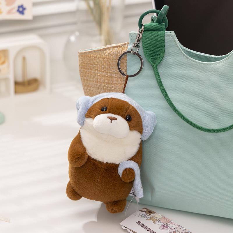 Adorable Ussou Sauce Water Otter Plush Keychain Doll Super Soft Comfort Toy Gift
