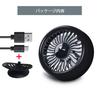 Kwak's Car Fan, For Tabletop, Air Conditioner, Dual Use, Angle Adjustable, LED Light, Summer,