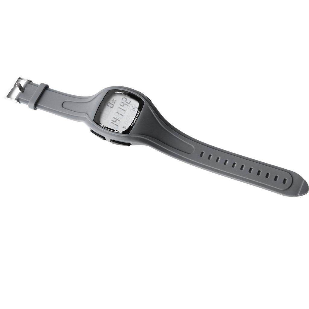 Men Sports Waterproof Watch Multifunctional Stopwatch Calendar Alarm LED Digital Watch for Outdoor Gray