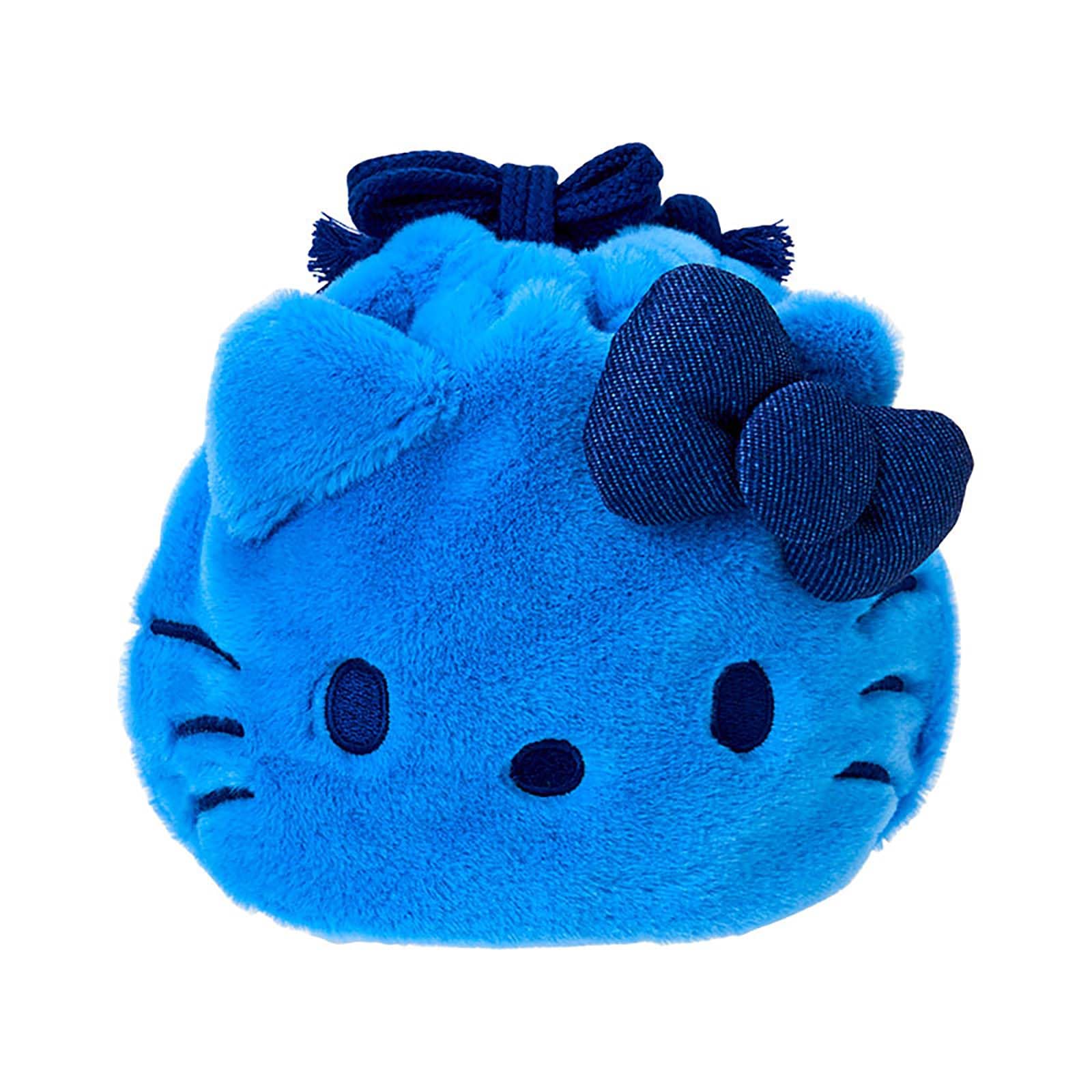 Sanrio Drawstring Pouch Love Hello Hello Kitty Blue 418421 Face-Shaped (I Kitty)