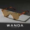New European and American fashion square retro clip-on sunglasses s322Street style sunglasses, versatile and UV-resistant