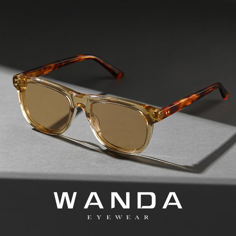 New European and American fashion square retro clip-on sunglasses s322Street style sunglasses, versatile and UV-resistant