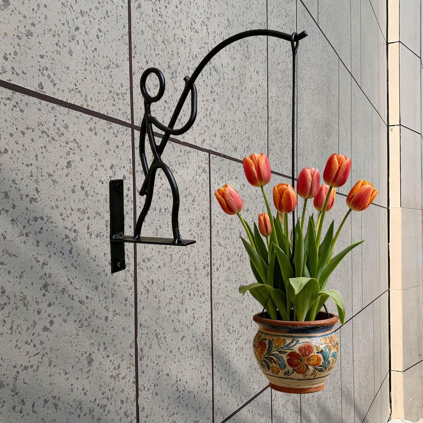 Кронштейн для подвесной корзины Многофункциональный Декоративный подвес для растений Настенное крепление для кашпо Цветы