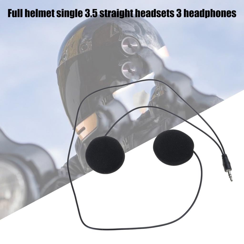 Quality Full Coverage Motorcycle Helmet Earphones Featuring Double Speakers And 3.5mm Connectors HiFi Stereo Sound