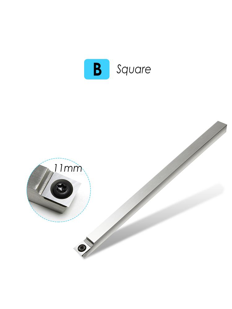 TASP Hartmetall-Einsatzfräser Drechselwerkzeug Schwanenhals Holzdrechselmeißelklinge & Aluminiumgriff für Holzbearbeitungsdrehmaschine