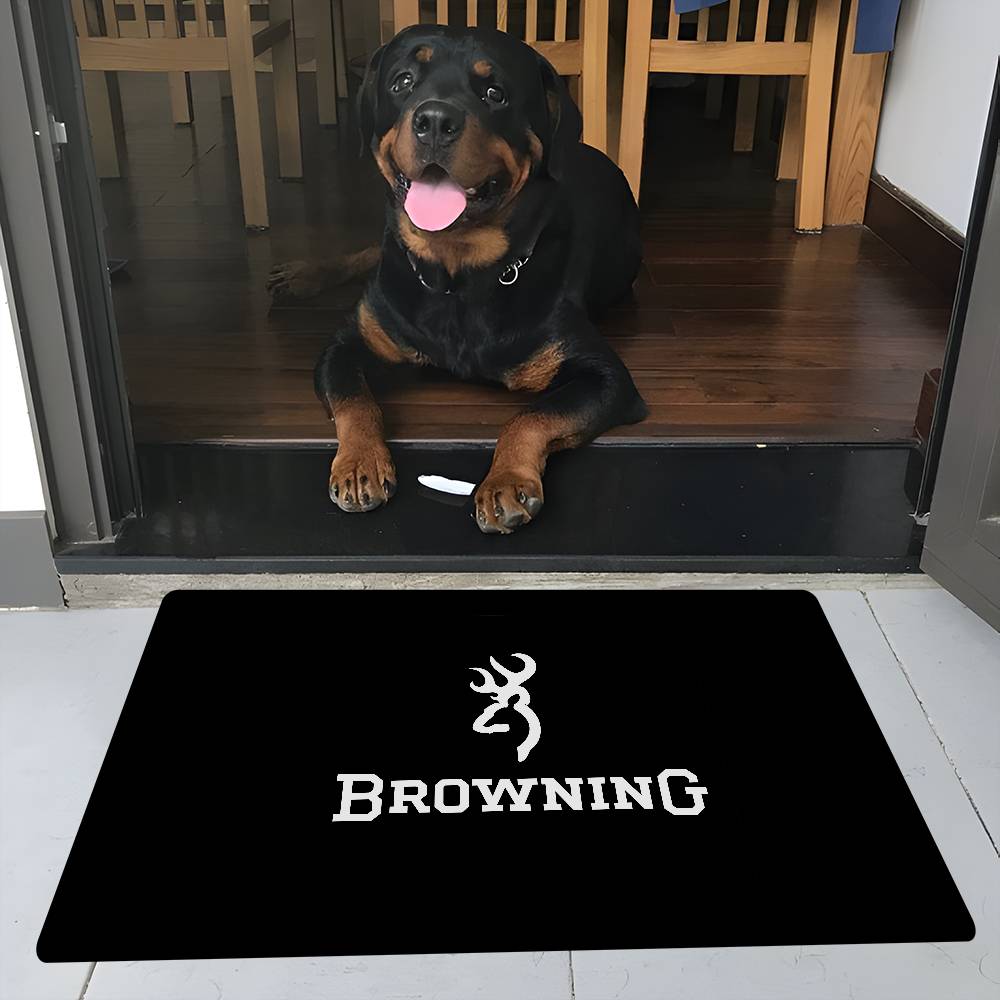 B-Browning Logo Kitchen Mat Kids Room Bedroom Decoration Balcony Anti-Slip Doormat Living Room Alfombra