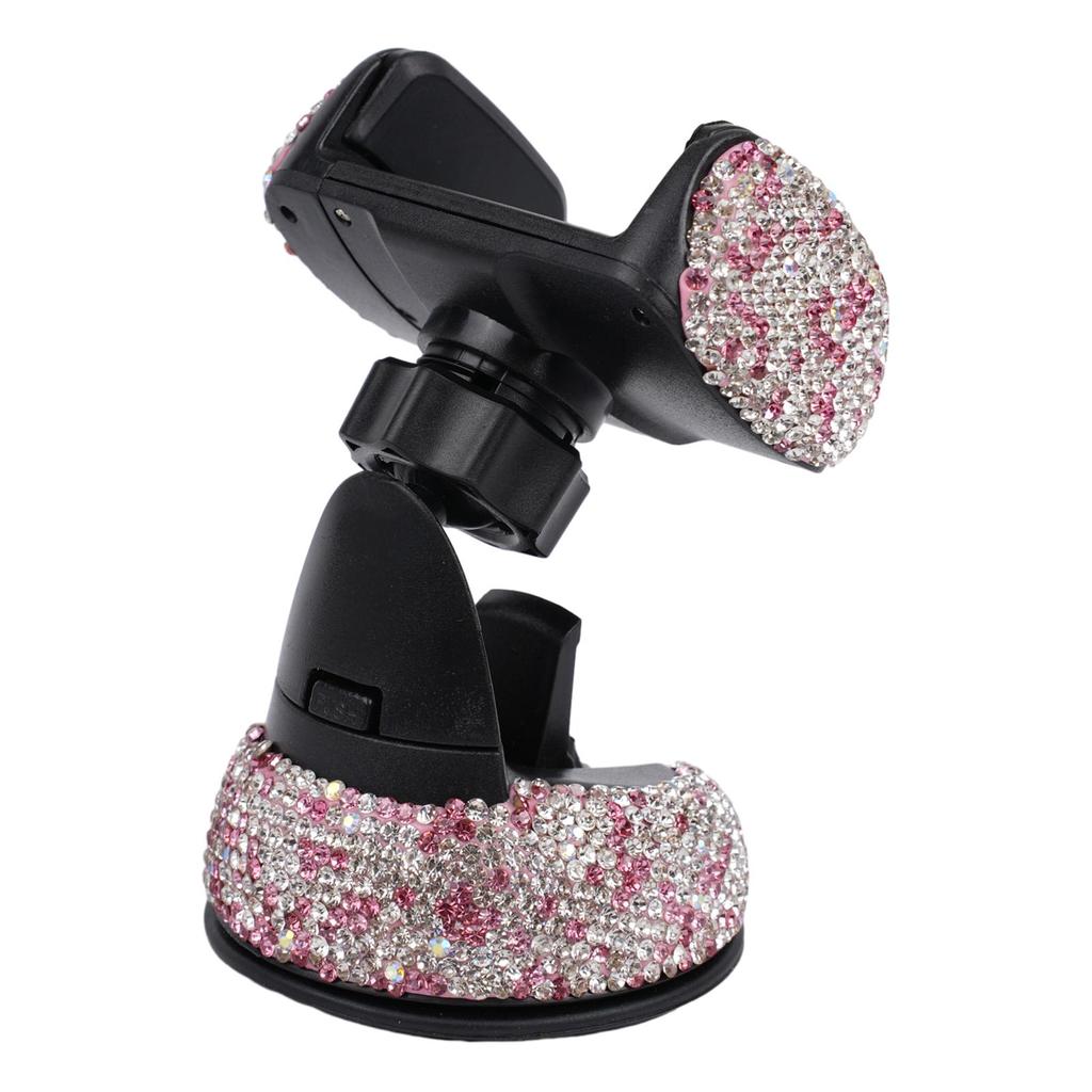 Bling Phone Holder Car Clip Dashboard Girls Mobile