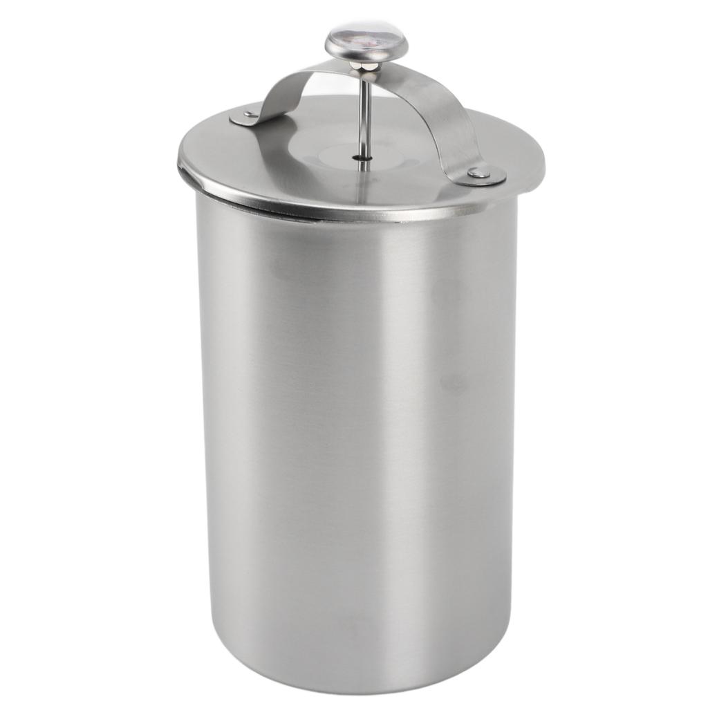 Prensa para Carne de Acero Inoxidable Fácil de Usar Fabricante de Carne para Delicatessen con Termómetro Herramientas de Cocina