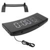 LED Rotatable Projection Alarm Clock Temperature Humidity Gauge with FM Radio USB Charging