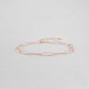 [Judy And Paul] Ratio Rose Gold Oval Chain Bracelet B51557