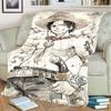 "ONE PIECE" Design Flannel Blanket Warm Comfortable for Sofa, Bed, Bedroom, Chair, Picnic and Travel