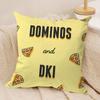 Food D-Domino'S Pizza Cushion Cover Soft Plush Fabric Double-Sided Printed Sofa Cushion Cover For All Seasons Home Decor Gift