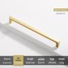 Square Bright Gold & Silver Kitchen Cabinet Handle - Modern Minimalist Black Aluminum Alloy Drawer & Wardrobe Handle