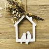 Birds House Silicone Molds Hanging Ornament Mould Birds Plasters Molds Baking Molds for Festival Table Home Decorations