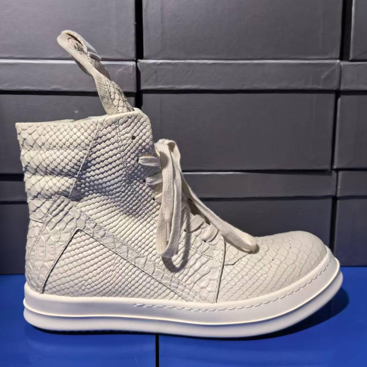 

Бренд Повседневная Дизайнерская Мужская Обувь Высокие Римские Женские Кроссовки Качество Geobasket Коровья Кожа Молния Роскошные Толстая Подошва Плоские Ботильоны 44