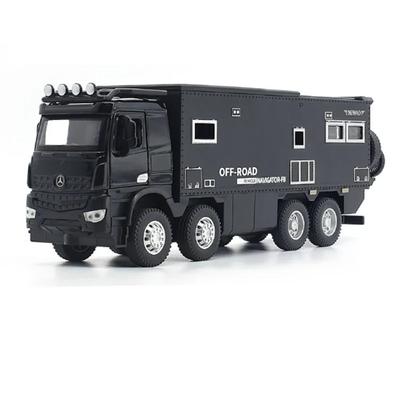 1/32 Scale Nomadism Model Toy Alloy Motorhome Car Model Diecast Metal Off Road RV Vehicles Model Sound And Light Kids Toy Gifts