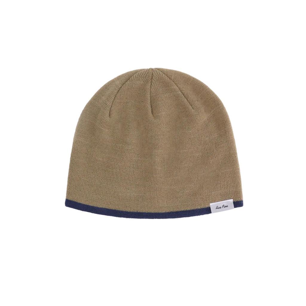 Women's Double Layer Knit Beanie for Large Heads - Color Block, Small Face Effect, Warm Wool for Autumn/Winter, Perfect for Cycling & Climbing.