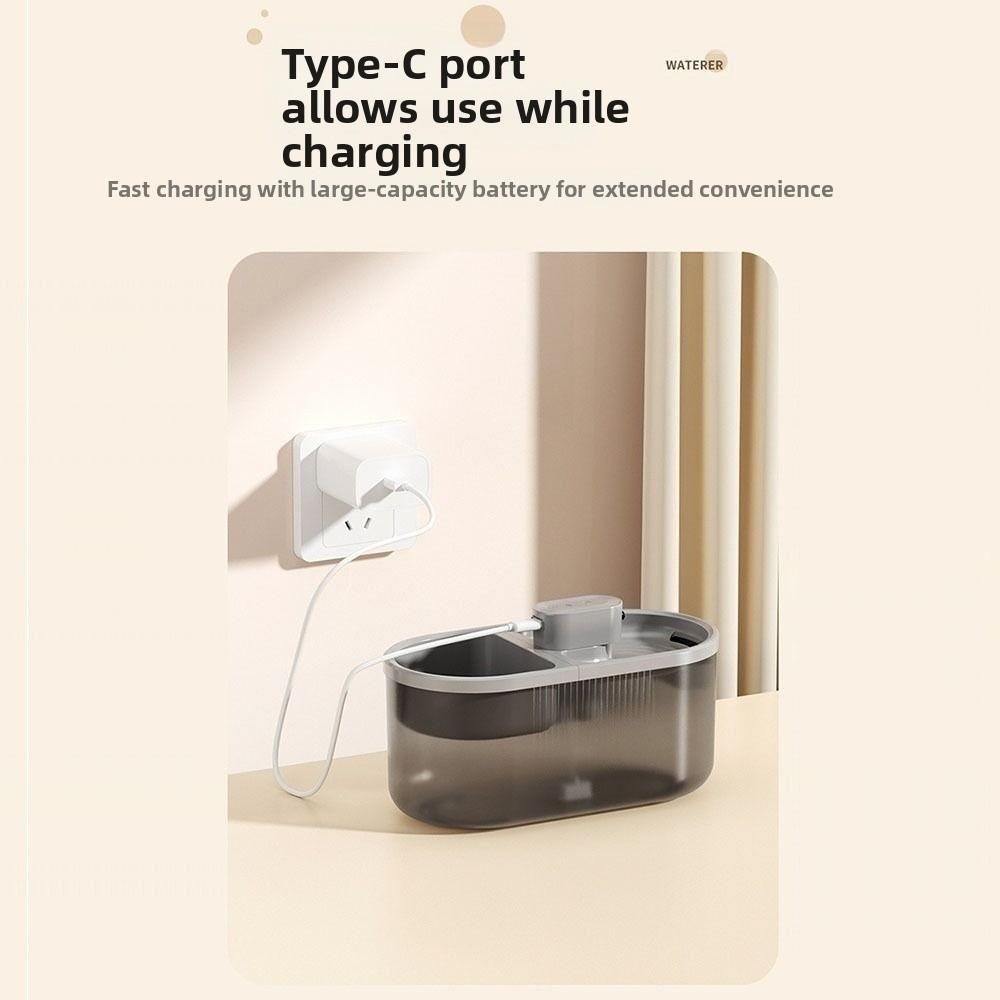 Circulation Filtration Pet Automatic Feeder 2in1 Cat Water Dispenser  Pet Supplies