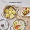 Sule 304 Stainless Steel Double Layer Steamer & Soup Pot