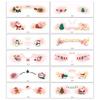 12pcs Art Decals Christmas Makeup Stickers Face Style Eye Makeup Design Eye Makeup Sticker Face Stickers Christmas Party