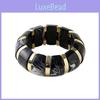 Acrylic Handmade Bracelets For Women With Geometric Design And Wide Elastic Band