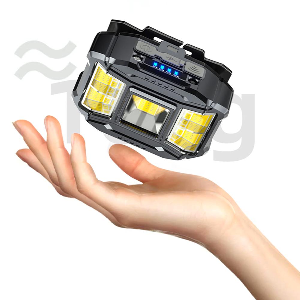 

COB LED Strong Light Headlight Motion Sensor Powerful Headlight Torch USB Charging Camping Head Light for Outdoor Night Fishing spain