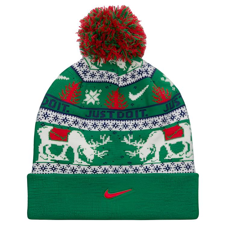 Nike Embroidered Design Fleece Hat Unisex hats Light-Green Beige Midnight-Navy HV7025324