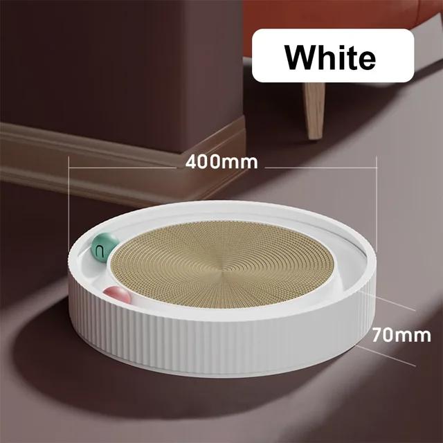 Round Cat Scratcher Bed Cat Scratching Board with Ball Toy Cat Scratcher Funny Sharpen Nails Scraper Can Replace Nest for Cats
