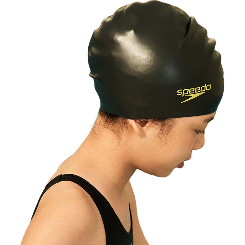 Speedo Kids  Long Hair Silicone Swim Cap