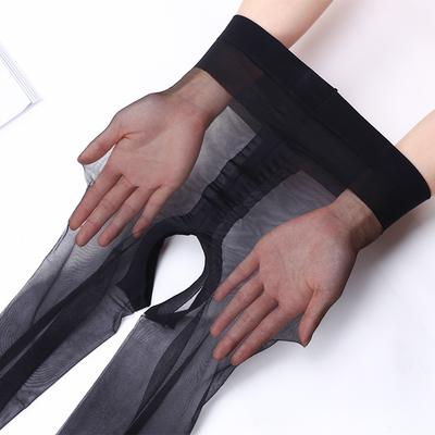 Doiaeskv 1D Collant Sexy Trasparenti Senza Cavallo Collant da Donna Ultra-Sottili Traspiranti in Nylon Calze Elastiche Donna Ragazza