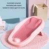 Pink Baby Bath Support, Klappbarer, herzförmiger Babybadewannenhalter