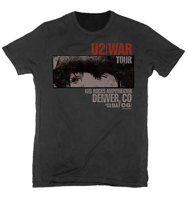U2 oorlog rode rotsen Unisex T-shirt