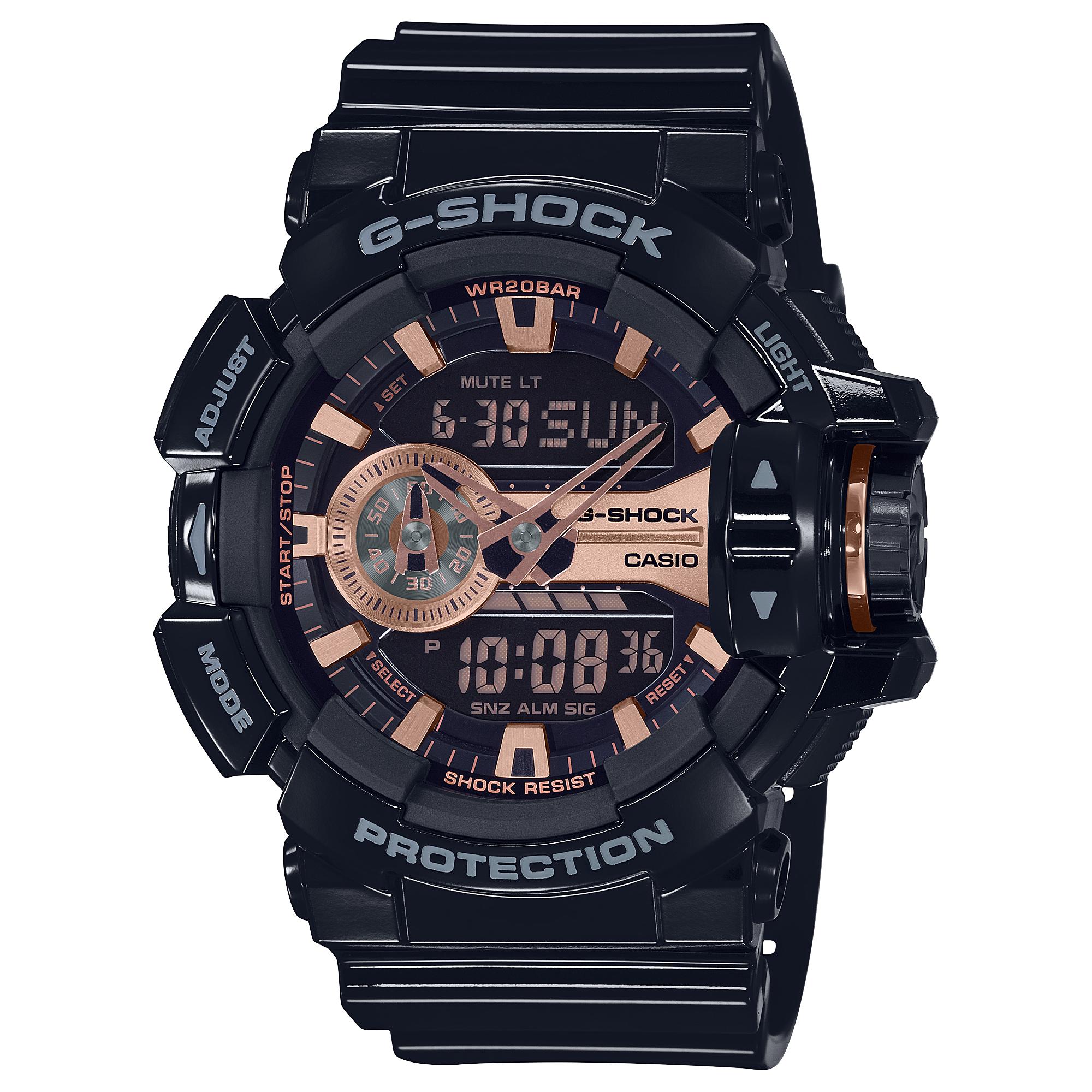 

Casio Men s Resin 200M Water Resistant Digital Shock Resistant Quartz Watch GA-400GBX-1A4 чёрный