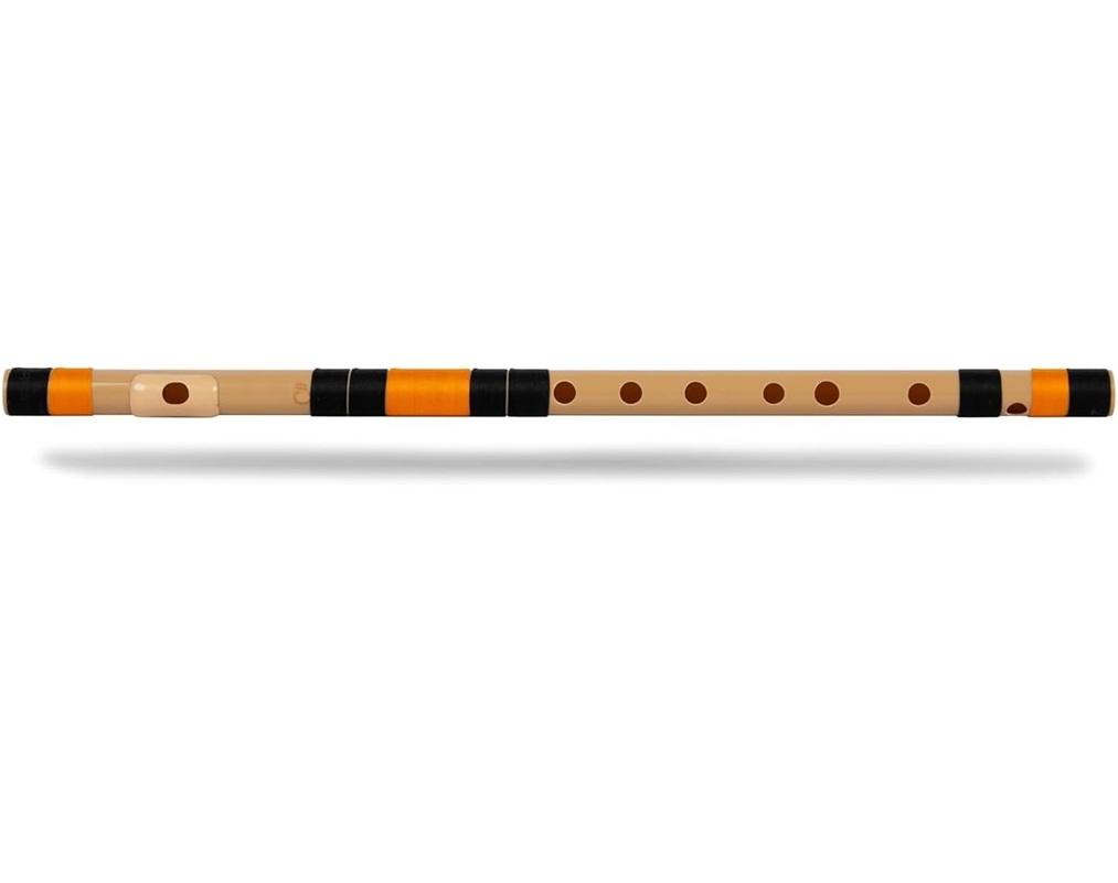 TreegoArt Professional Indian Musical Instrument Home Decorative Tuned Natural PVC Fiber C Type Flute - 19 Inches Length Flute бежевый