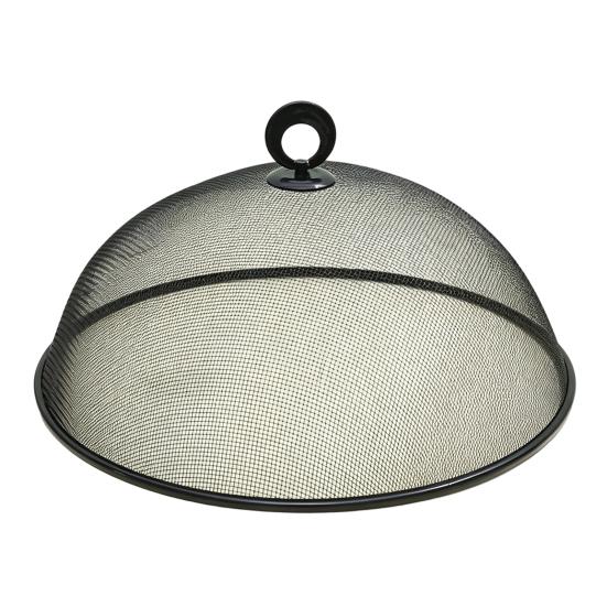 Round Metal Food Cover, Fine Mesh Food Protector, Heavy Duty Cake Dome with Handle, Dustproof Net Tent for for Outdoor BBQ Picnic