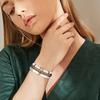 2026 White Bead Crown Bracelet Set Epoxy Roman Numeral Bracelet Set
