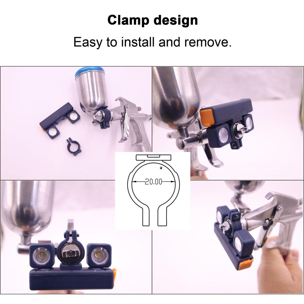 

Распылитель Световой Аэрограф Световой Универсальный Распылитель Световой Регулируемый Перезаряжаемый Заполняющий Свет для Распылителя фиолетовый