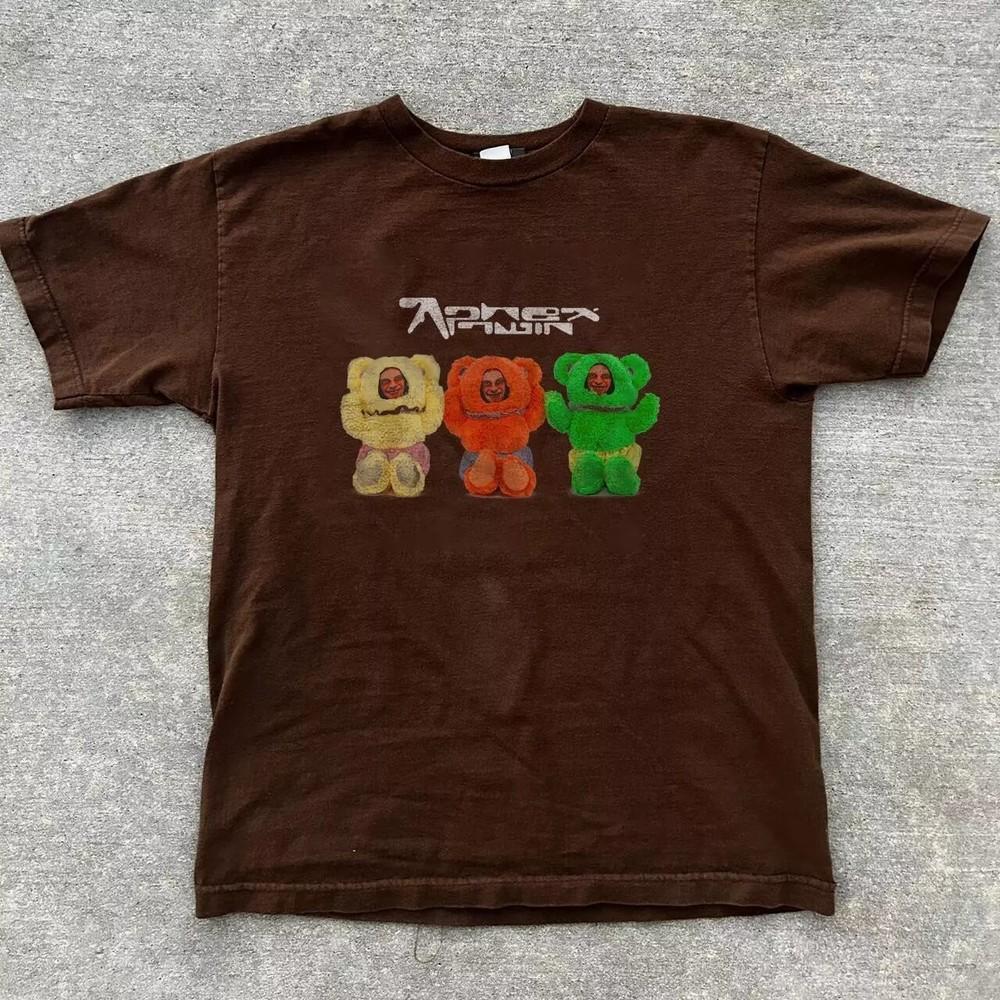 Aphex Twin Come to Daddy Logo Orso Grafica Marrone T-Shirt Unisex Stampa S-5XL T-Shirt Unisex