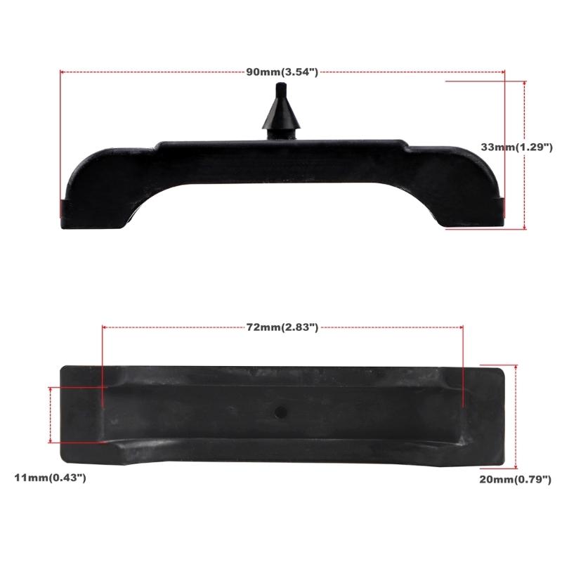 Radiator Mount Cushion Black Rubber 3 Core Radiator for 1968-1981