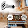 Deck Drain Stainless Steel Heavy Duty Drain Thru Hull Drainage Scupper Cover For Marine Yacht Ship Outdoor Bathroom Kitchen