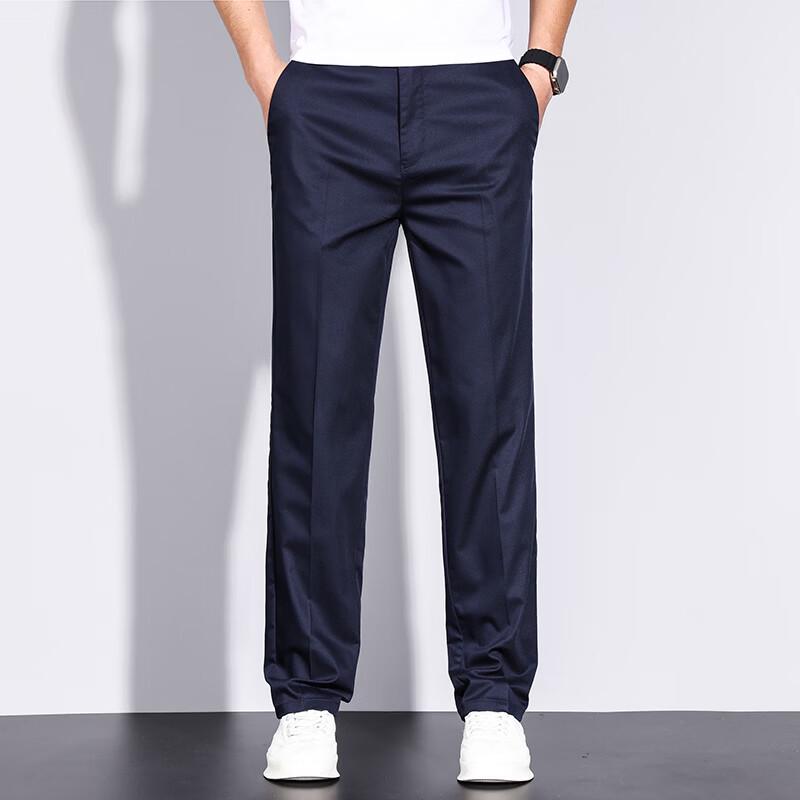 Playboy Men s Spring/Summer Straight-Leg Casual Business Pants 34
