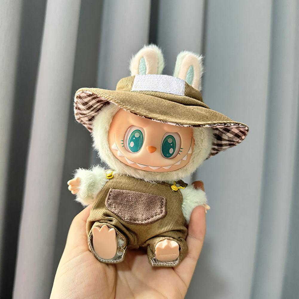 For 17cm Labubu Doll Clothes Fashion Clothes Hoodies Doll Clothes Hoodies Dolls Accessories Cute Decoration Little Cloths