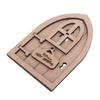 Dollhouse Fairy Door Kit Safe Sturdy Wood Vivid Colors High Simulation Dollhouse Christmas Door for 1:12 1:6 DIY