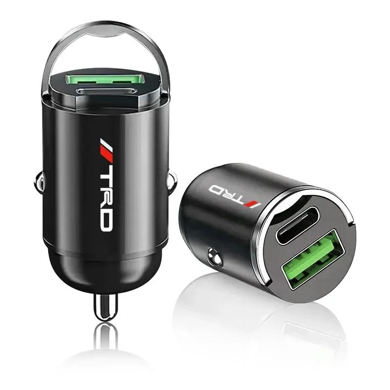 Micro Car Quick Charger Vehicle Cigarette Lighter Convert Plug Car Accessories For TRD Toyota C-hr Prado Rav4 Yaris Hilux Prius