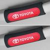 2 Stück Wildleder Auto Innenraum Griff Schutzhülle Dach Ziehgriff Handschuhe für Toyota Prado Yaris Verso Fortuner Supra Corolla Zubehör F10