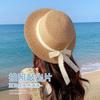 French-style flat-top sun hat for women, summer sun protection hat, beach hat, seaside vacation photo sun hat