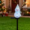 Solar Powered Snowman Stake Light Outdoor Christmas Decoration for Yard Garden & Pathway Auto On/Off Waterproof Festive Atmosphere Lights