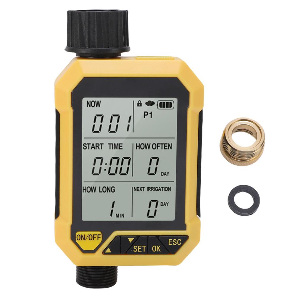 Sprinkler Timer G34 G12 Inlet G34 Outlet Automatic Watering Timing Controller with Rain Sensing